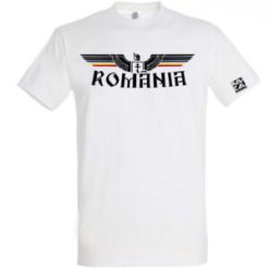 Tricou România Alb