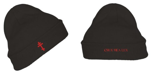 Căciulă "Crux Mea Lux" Roșu