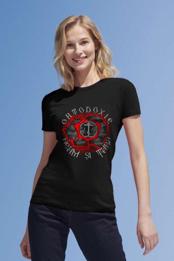 Tricou "Ortodoxie, Neam si Țară" - damă