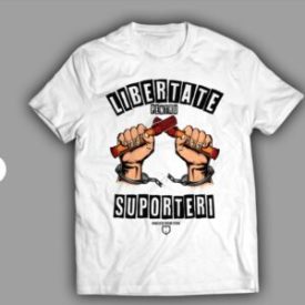 Tricou Libertate Pentru Suporteri - Alb