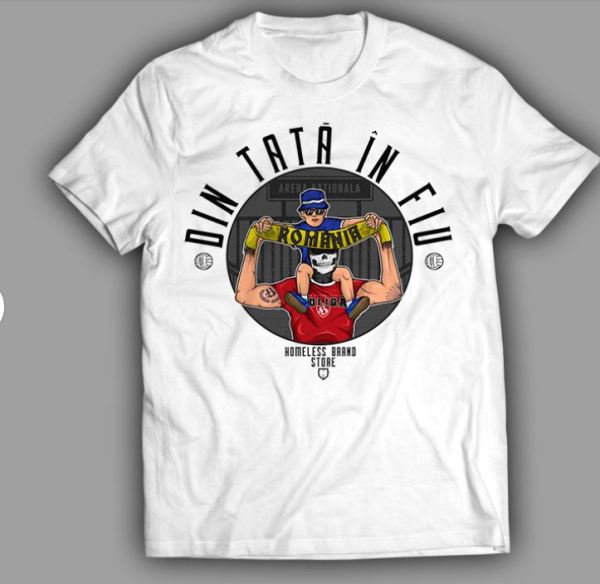 Tricou "Din tată in fiu" Alb