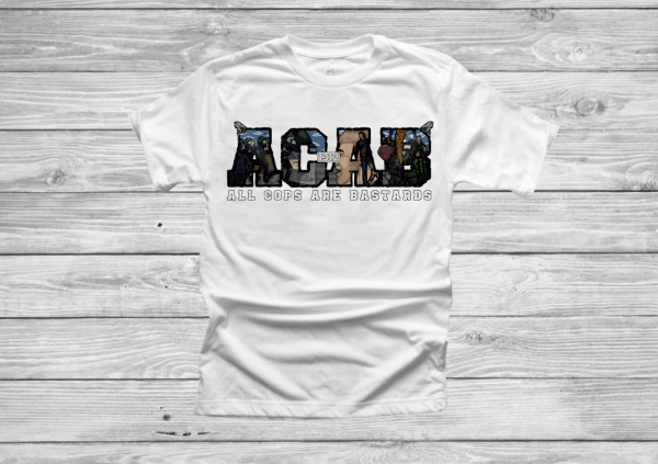 Tricou ACAB Face to Face - Alb