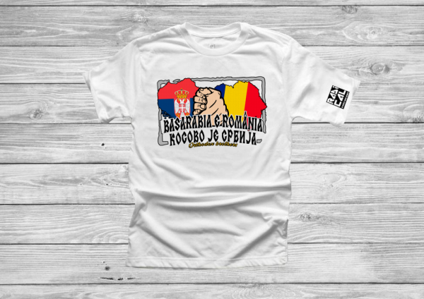 Tricou Kosovo & Basarabia - Alb
