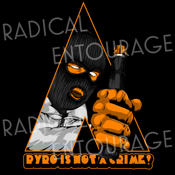 Tricou Pyro is not a crime - Alb - imagine 2