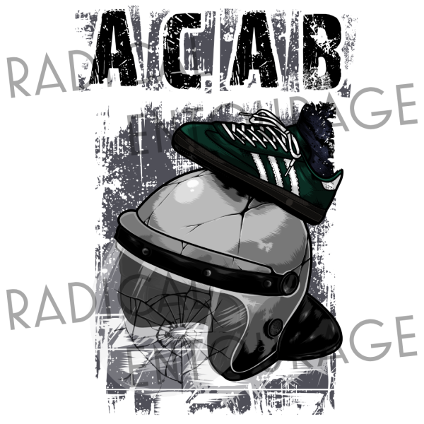 Tricou ACAB - Helmet - Alb - imagine 2