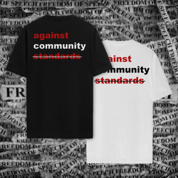 Tricou "We Love Hate Speech" - alb - imagine 2