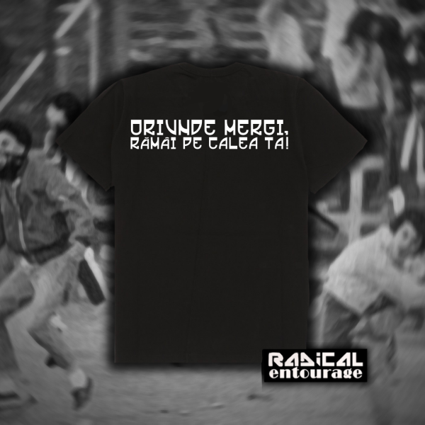 Tricou Entourage - Mergi pe calea ta - Negru - imagine 2