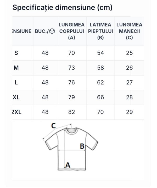 Tricou oversize POWER - alb (unisex) - imagine 3