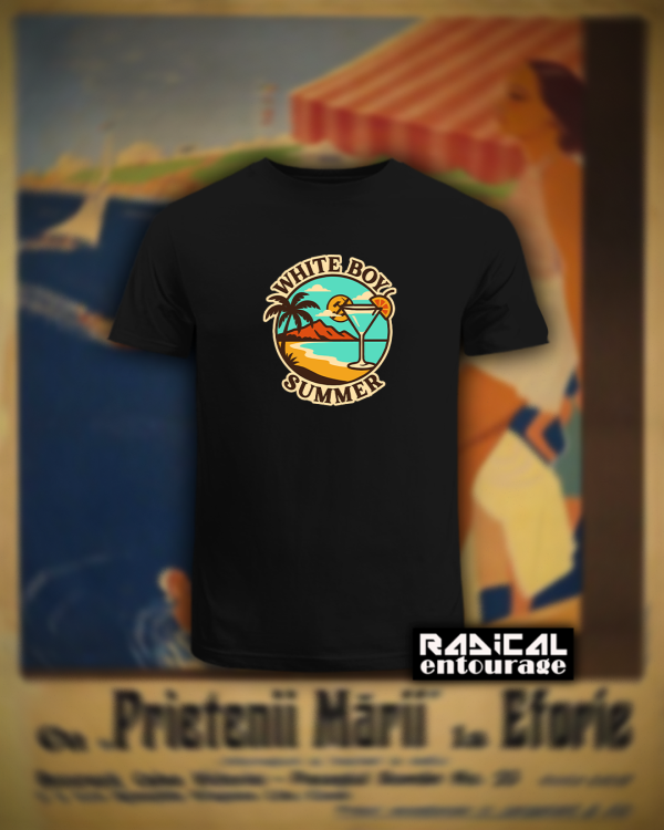 Tricou White Boy Summer - negru