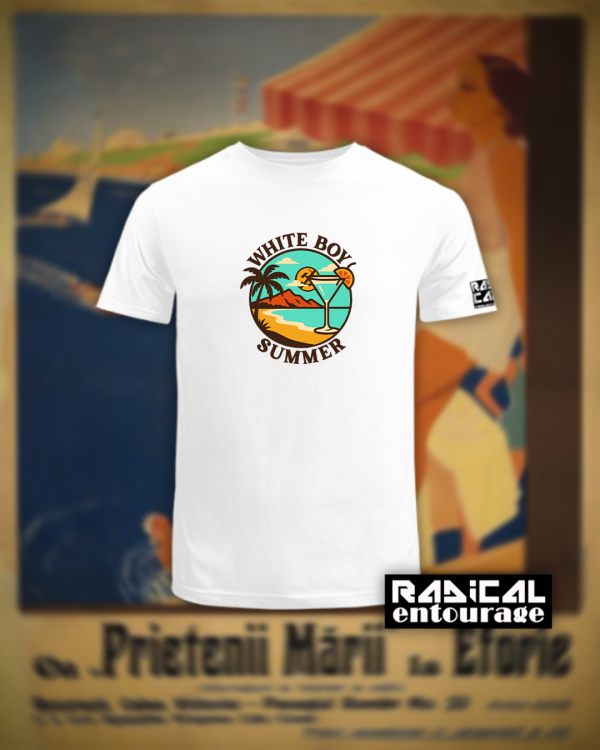 Tricou White Boy Summer - alb