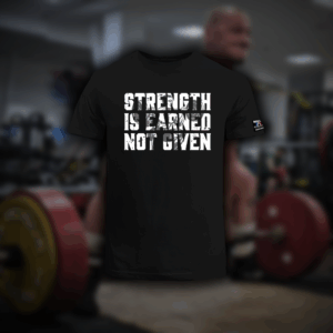 Tricou "Strength is earned"
