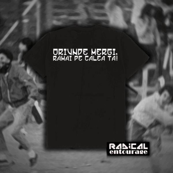 Tricou Entourage - Mergi pe calea ta - Negru - imagine 2
