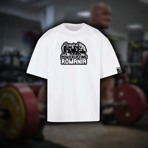 Tricou Powerlifting România Oversize - imagine 3