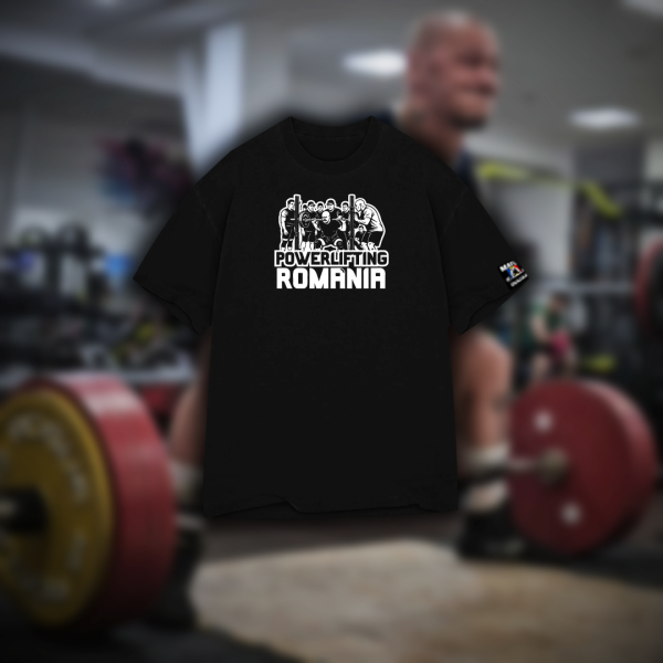 Tricou Powerlifting România Oversize