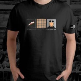 Tricou The Right Way - Alb/Rosu