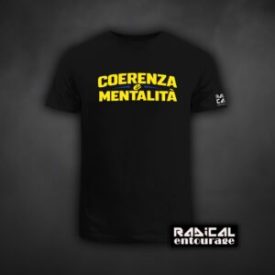 Tricou Coerenza e mentalità - Galben/Albastru