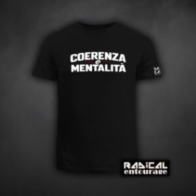 Tricou Coerenza e mentalità - Alb/Visiniu