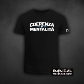 Tricou Coerenza e mentalità - Alb/Albastru