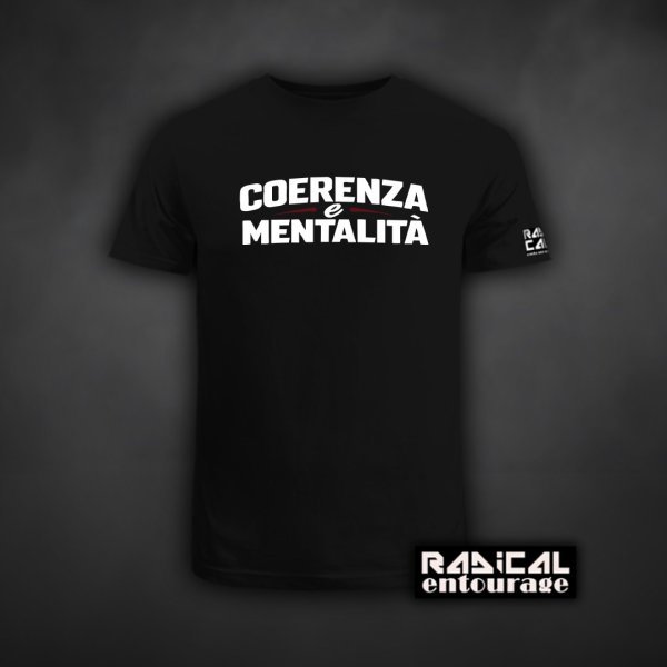 Tricou Coerenza e mentalità - Alb/Visiniu