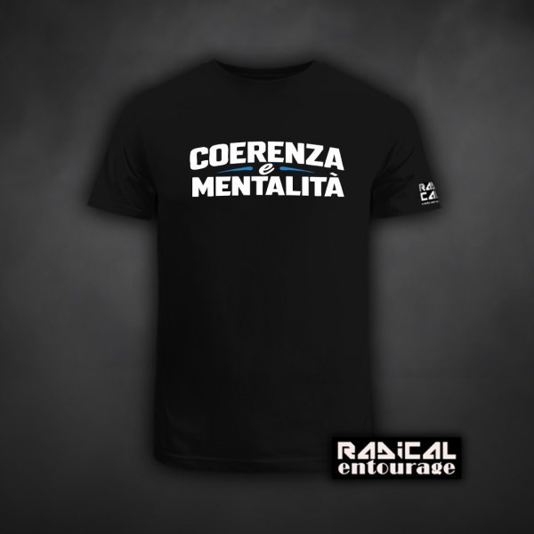 Tricou Coerenza e mentalità - Alb/Albastru