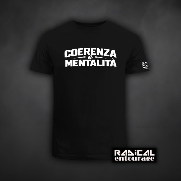Tricou Coerenza e mentalità - Alb/Negru