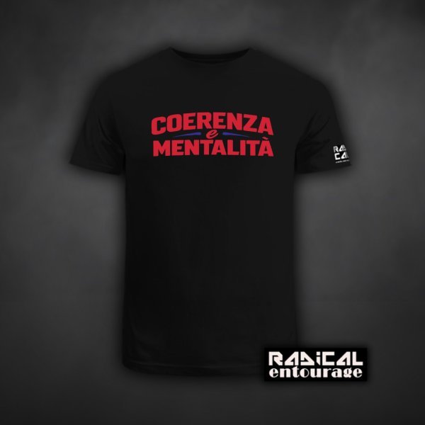 Tricou Coerenza e mentalità - Rosu/Albastru