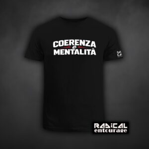 Tricou Coerenza e mentalità - Alb/Rosu