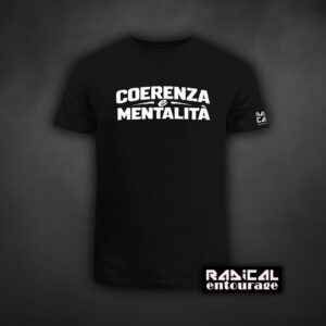 Tricou Coerenza e mentalità - Alb/Negru