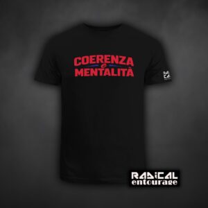 Tricou Coerenza e mentalità - Rosu/Albastru
