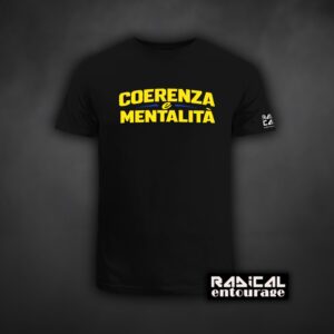 Tricou Coerenza e mentalità - Galben/Albastru