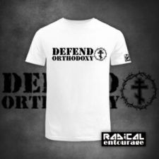 Tricou Defend Orthodoxy - Alb