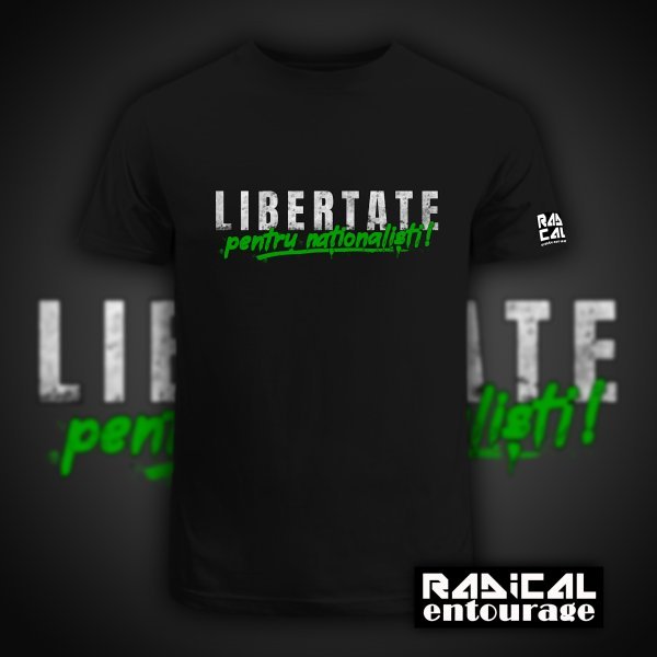Tricou Libertate pentru naționaliști - Negru