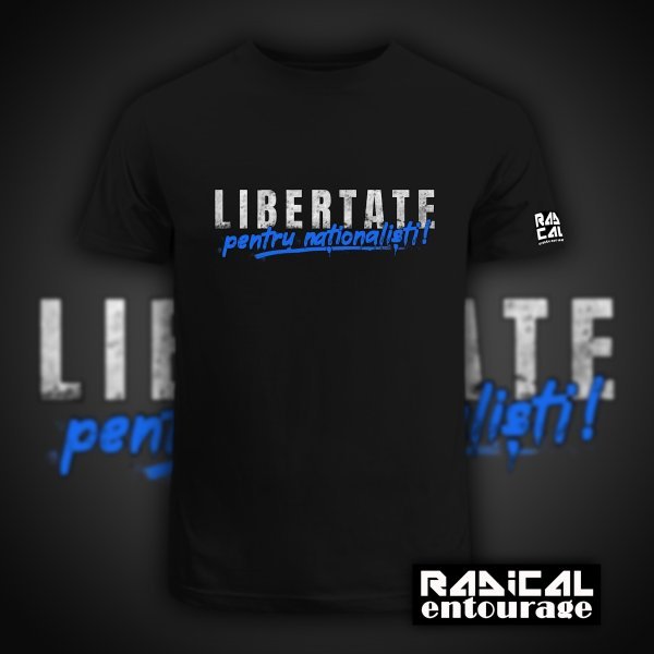 Tricou Libertate pentru naționaliști - Negru - imagine 3