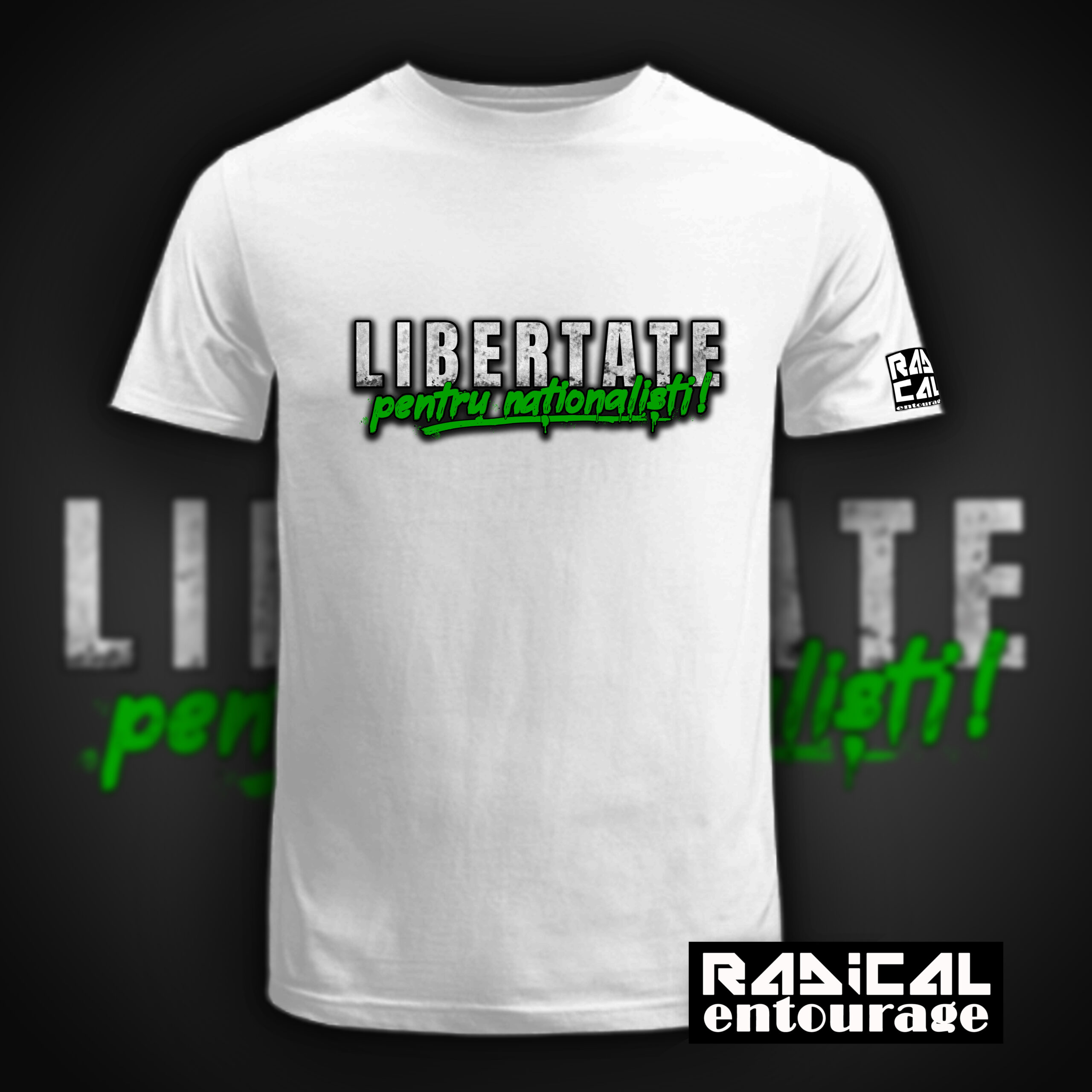 Tricou Libertate pentru naționaliști - Alb